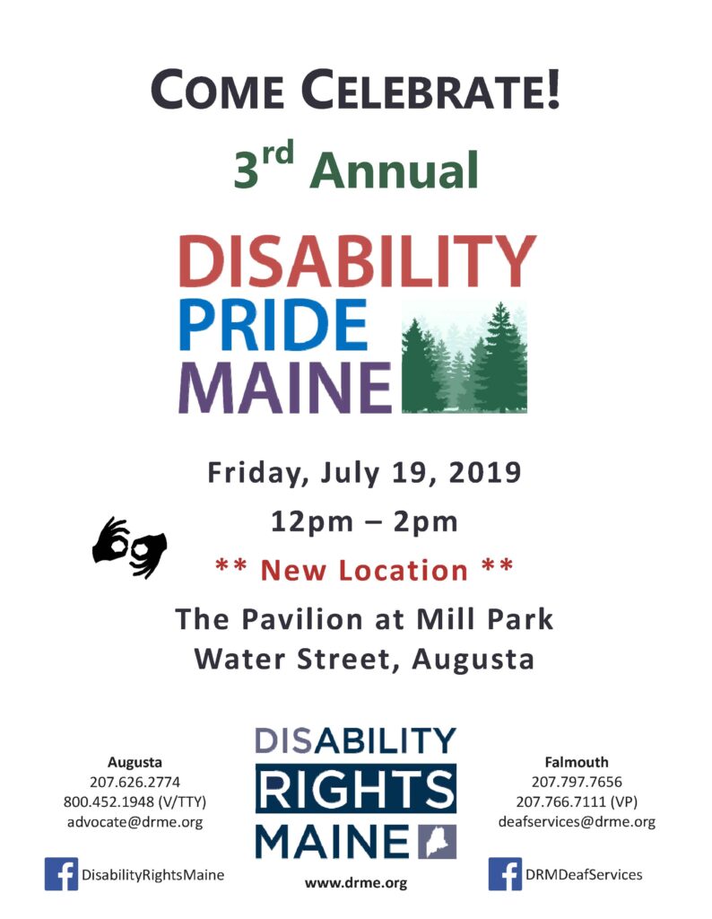Poster for the 3rd Annual Disability Pride Day.