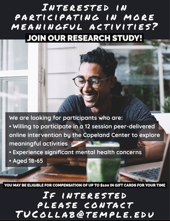 Poster for research study opportunity.