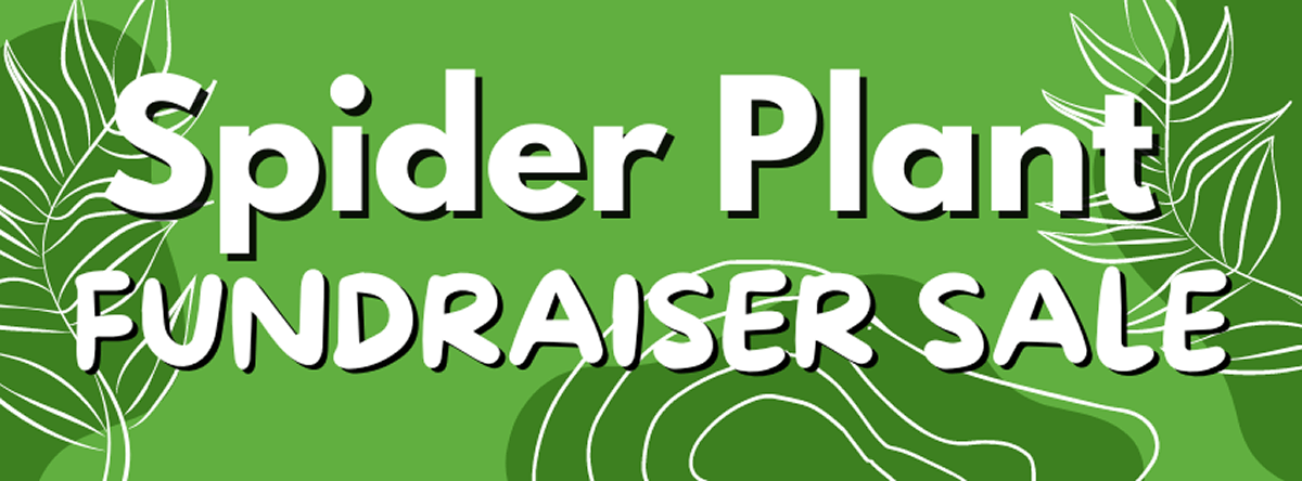 Banner for Spider Plant Fundraiser Sale