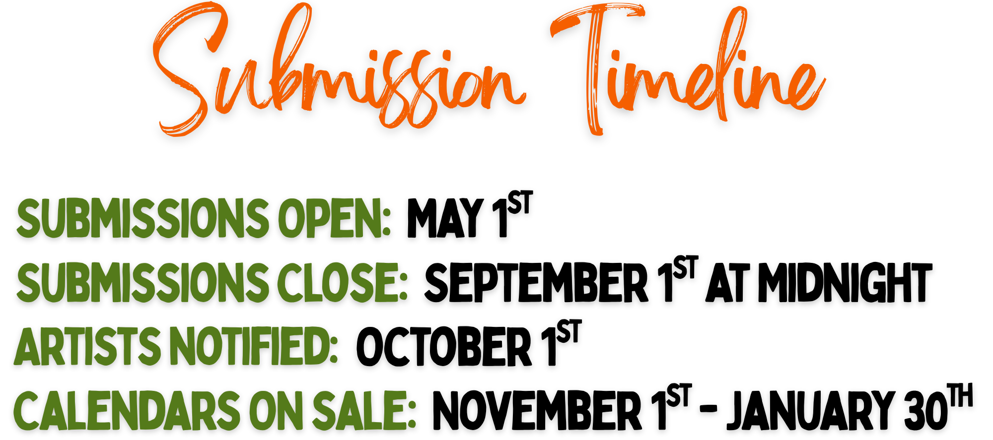 Submission Timeline